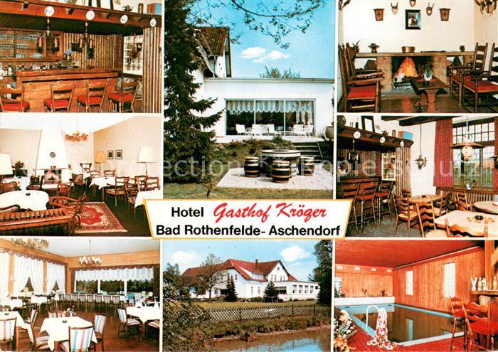 Aschendorf Bad Rothenfelde Hotel Gasthof Kroeger Bar Gastraeume Hallenbad Terras