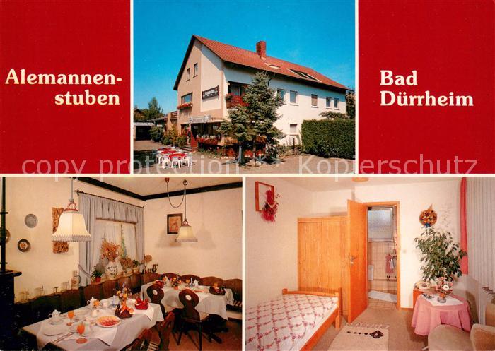 Bad Duerrheim Hotel Restaurant Alemannenstube Gaststube Zimmer