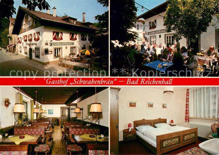 Bad Reichenhall Gasthof Schwabenbraeu Terrasse Gaststube Zimmer