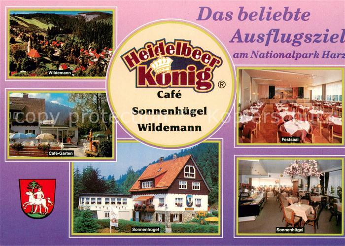 Wildemann Heidelbeer Koenig Cafe Wildemann Cafegarten Festsaal Sonnenhuegel