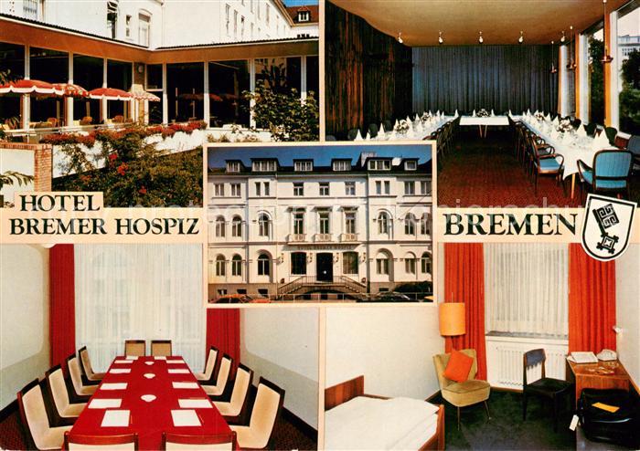 Bremen Hotel Bremer Hospiz Speisesaal Zimmer