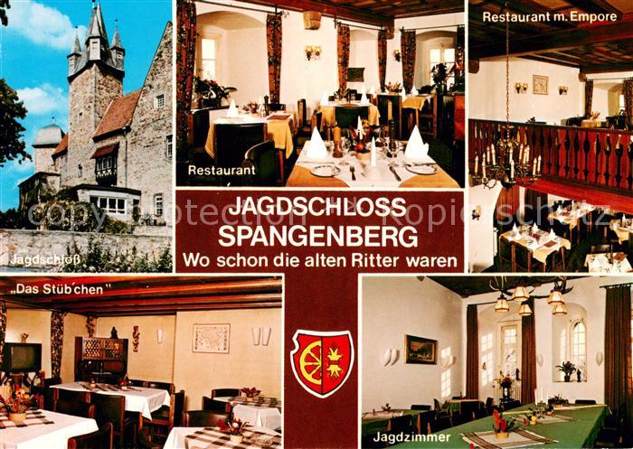 Spangenberg Hessen Jagdschloss Spangenberg Restaurant Empore Stuebchen Jagdzimme
