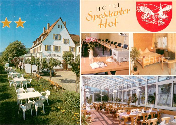 Eschau Unterfranken Hotel Spessarter Hof Gastraeume Zimmer Garten