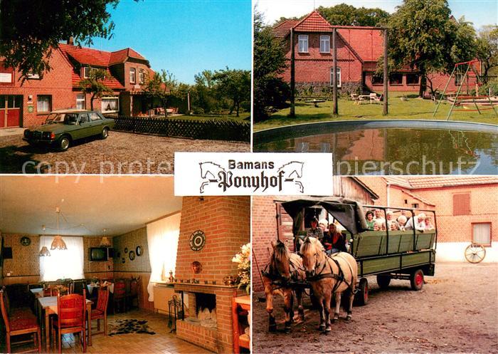 Unterstedt Wuemme Bamans Ponyhof Spielplatz Kaminzimmer Pferdewagen