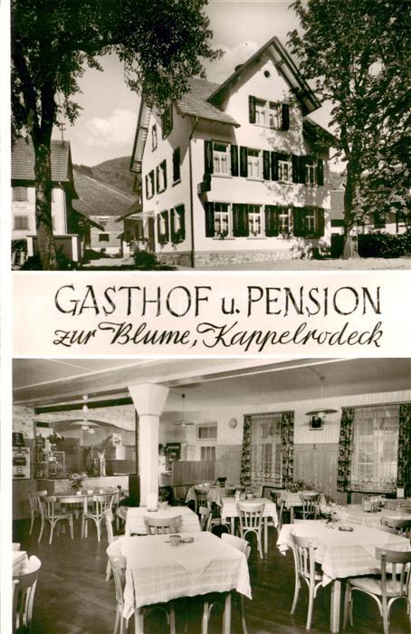 Kappelrodeck Gasthof Pension zur Blume Gastraum