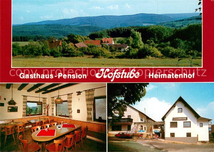 Heimbuchenthal Panorama Gasthaus Pension Hofstube Gaststube