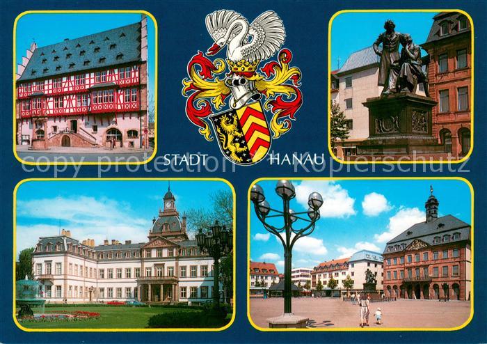 Hanau Main Goldschmiedehaus Rathaus Denkmal Gebrueder Grimm Schloss Philippsruhe
