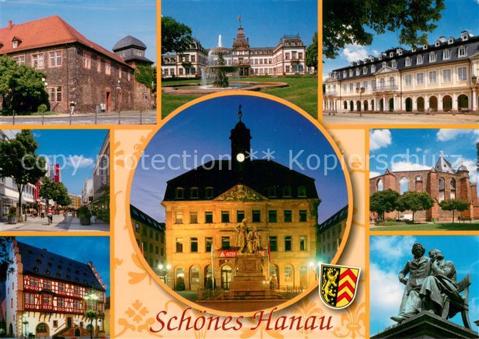 Hanau Main Schloss Philippsruhe Frankfurter Tor Wilhelmsbad Gebrueder Grimm Denk
