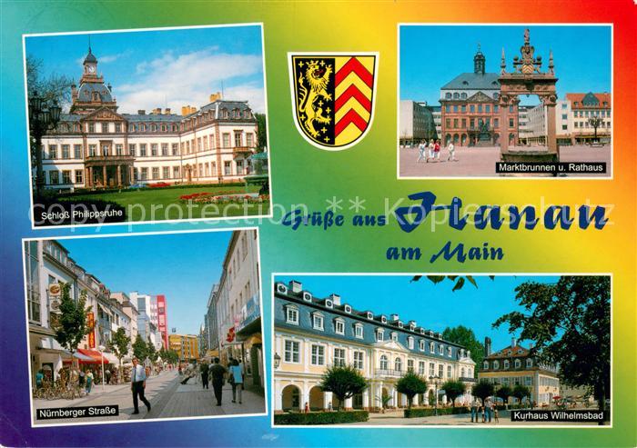 Hanau Main Schloss Philippsruhe Marktbrunnen Rathaus Nuernberger Strasse Kurhaus