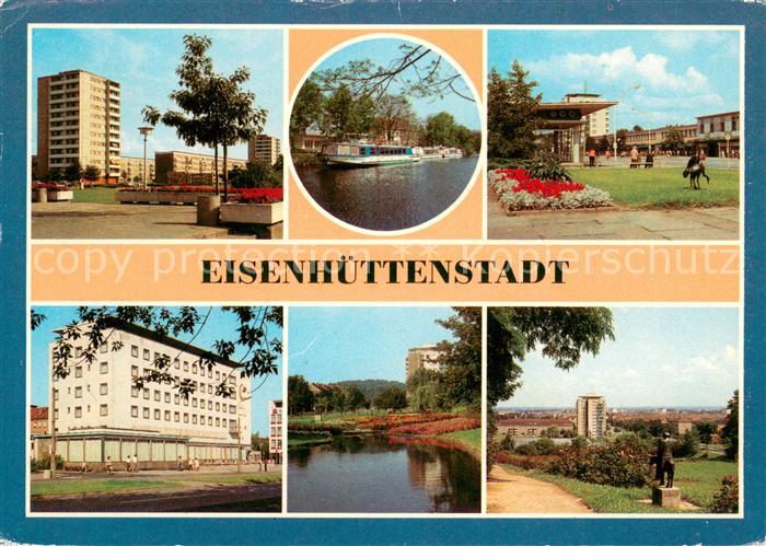 Eisenhuettenstadt Lilienthal Ring Schiffsanlegestelle Leninallee Hotel Lunik Die