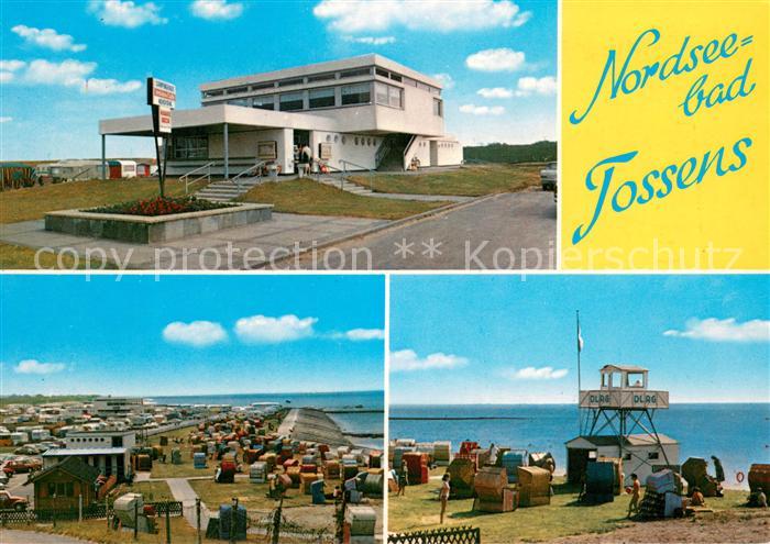 Tossens Nordseebad Strandhalle Strand DLRG Stand