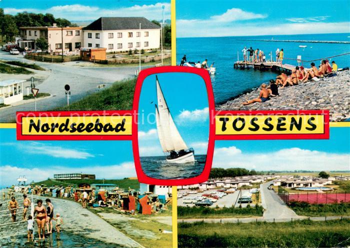 Tossens Nordseebad Strand Promenade Teilansichten
