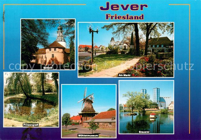 Jever Schloss Markt Prinzengraft Muehlenmuseum Brauerei