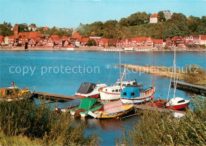 Lauenburg Elbe Bootssteg Unterstadt