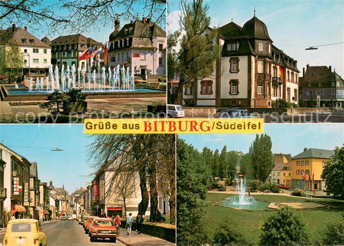 Bitburg Springbrunnen Ortsansichten Park