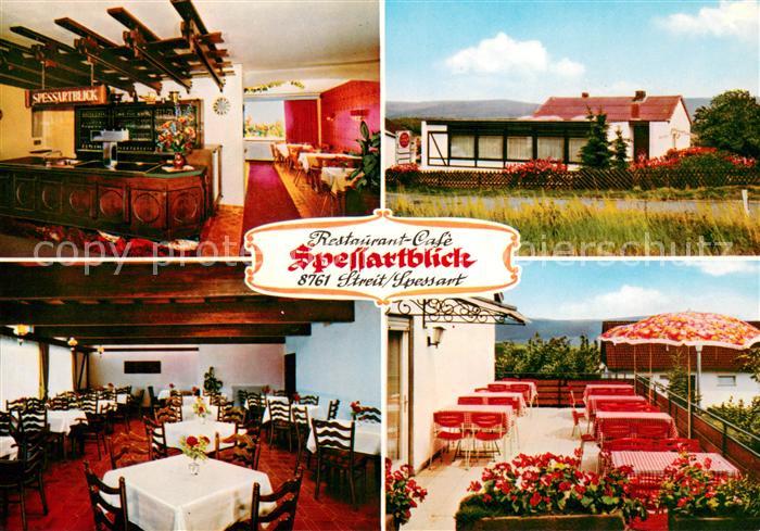 Streit Main Restaurant Cafe Spessartblick Bar Gaststube Terrasse