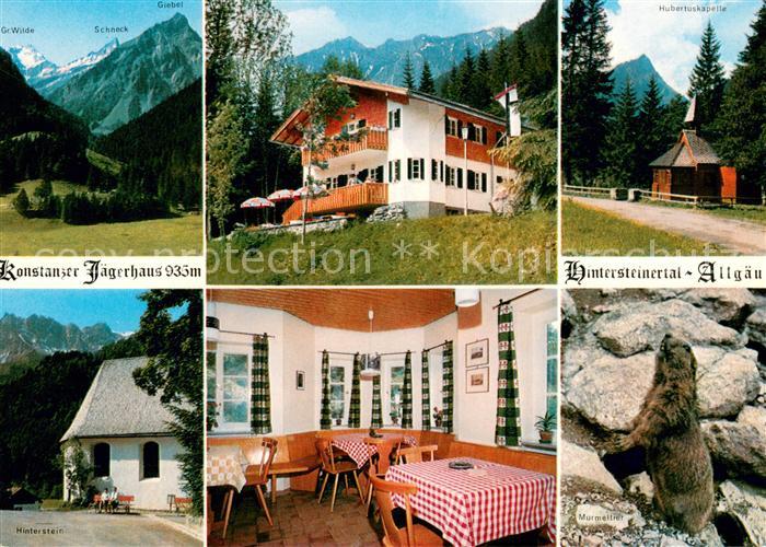 Hinterstein Bad Hindelang Gasthaus Pension Konstanzer Jaegerhaus Hubertuskapelle