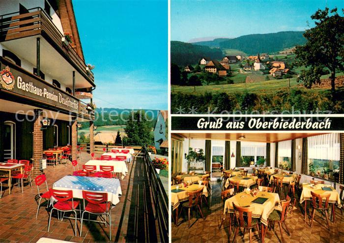 Biederbach Schwarzwald Gasthaus Pension Zum Deutschen Hof Terrasse Gaststube Pan