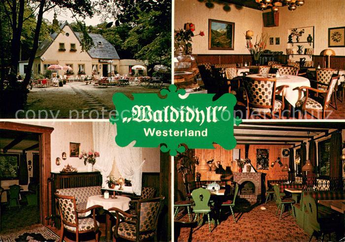 Westerland Sylt Cafe Restaurant Waldidyll Gastraeume