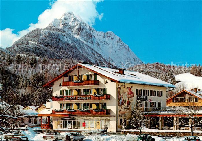 Mittenwald Bayern Hotel Rieger Terrassen Cafe