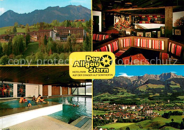 Sonthofen Oberallgaeu Der Allgaeu Stern Hotelpark Hallenbad Panorama