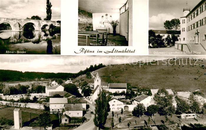 Pfuenz Roemer Bruecke Kapelle im Schloss Dioezesanjugendhaus Schloss Pfuenz Pano