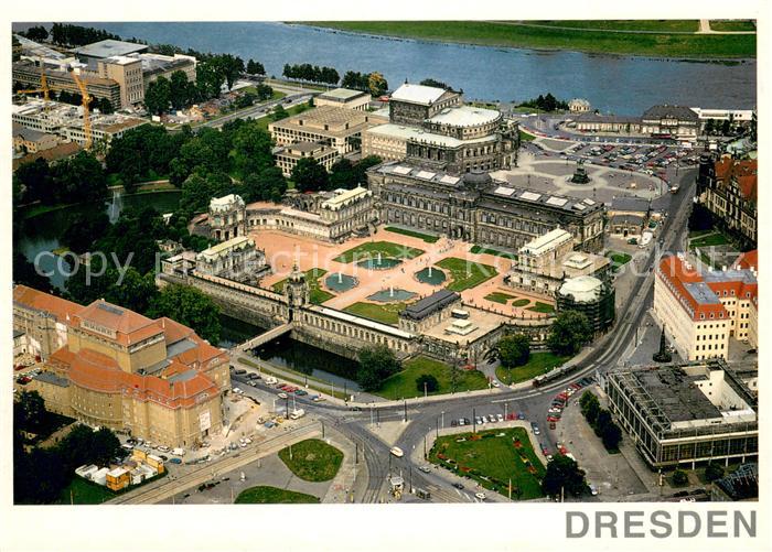 Dresden Rund um den Zwinger Fliegeraufnahme