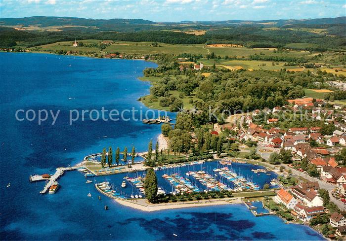 Uhldingen-Muehlhofen Bodensee Hafen Fliegeraufnahme