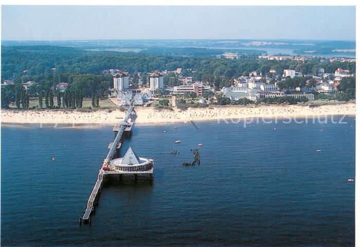 Heringsdorf Ostseebad Usedom Fliegeraufnahme mit Seebruecke