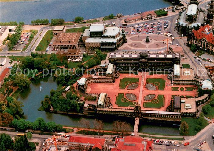 Dresden Zwinger Fliegeraufnahme