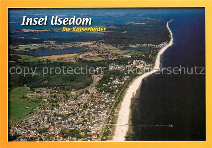 Usedom Die Kaiserbaeder Fliegeraufnahme