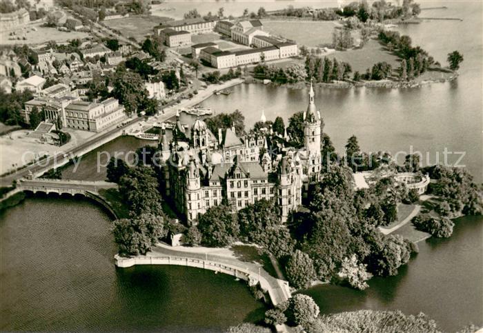 Schwerin Mecklenburg Schloss Fliegeraufnahme
