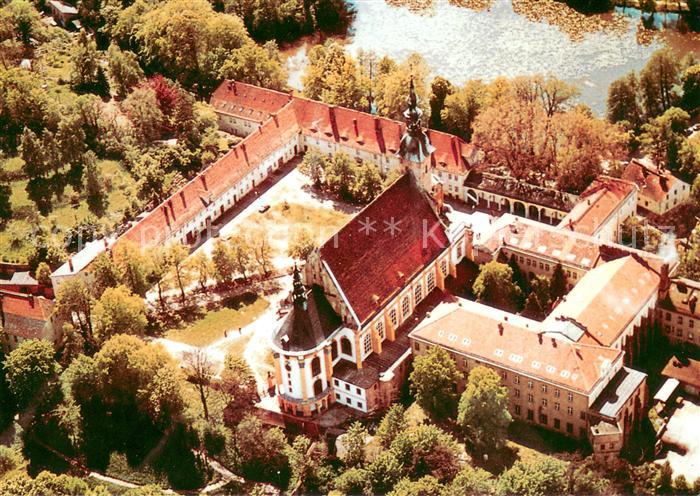 Neuzelle Ehem Klosteranlage mit Stiftskirche Fliegeraufnahme