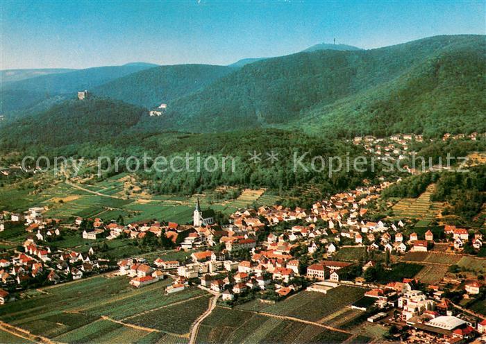 Hambach Neustadt Fliegeraufnahme mit Hambacher Schloss