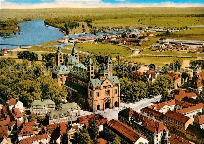Speyer Rhein Fliegeraufnahme mit Dom