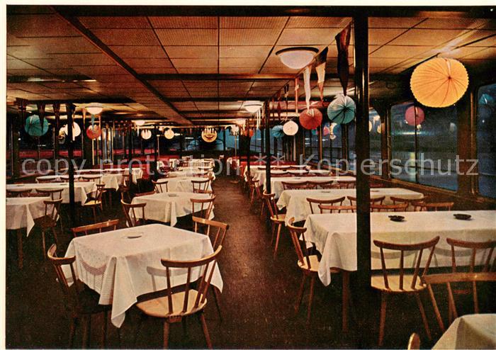 Wuerzburg Salonschiff Undine der Fraenkischen Personenschiffahrt