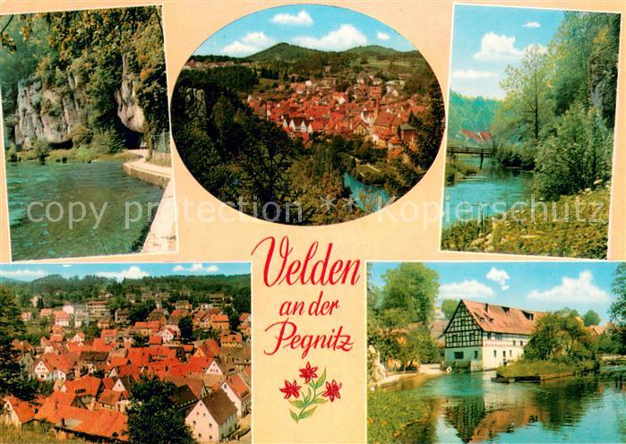 Velden Mittelfranken Panorama Teilansichten Gasthof Fraenkischer Hof