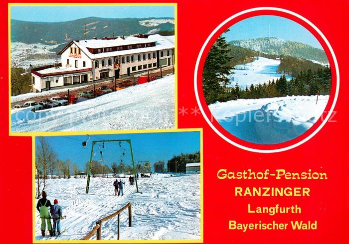Langfurth Schoefweg Gasthof Pension Ranzinger Schlepplift Panorama