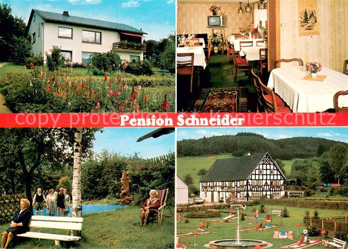 Finnentrop Penison Schneider Gaststube Garten Minigolfanlage