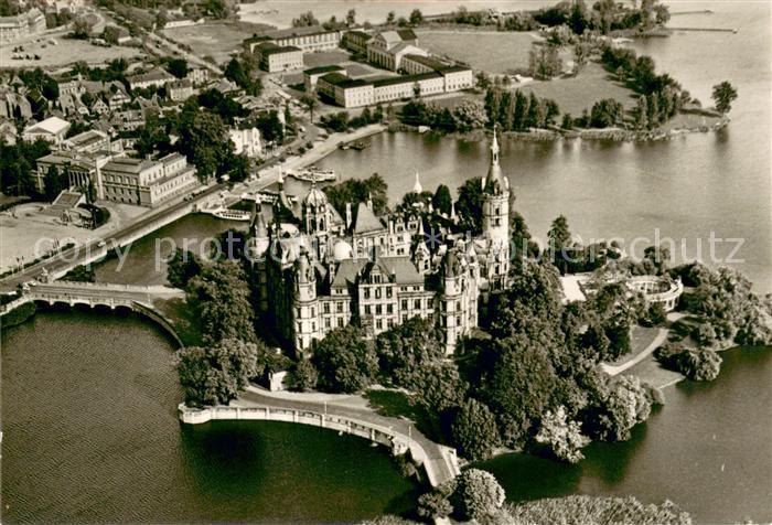 Schwerin Mecklenburg Schloss Fliegeraufnahme
