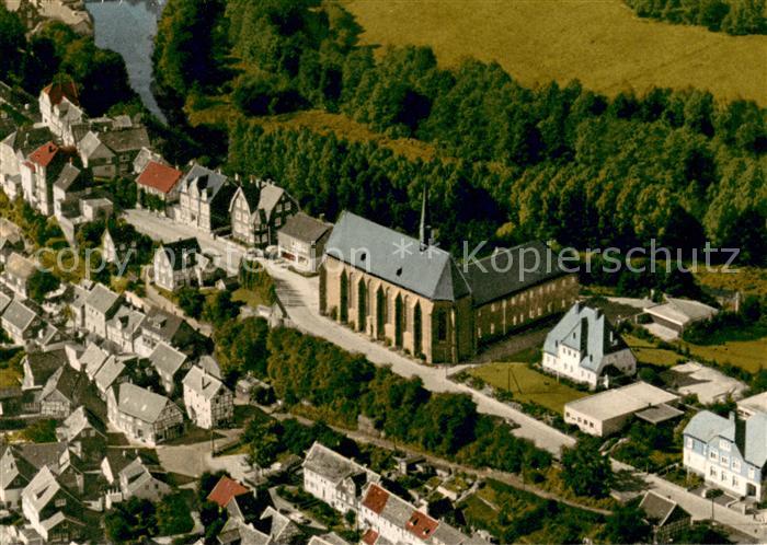 Beyenburg Kath Pfarramt St Maria Magdalena Fliegeraufnahme