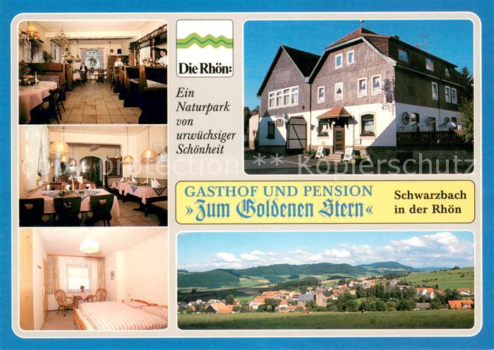 Hofbieber Gasthof Pension Zum Goldenen Stern Gastraeume Zimmer Panorama