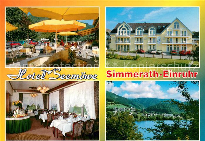 Einruhr Hotel Seemoewe Gaststube Terrasse Rurstausee