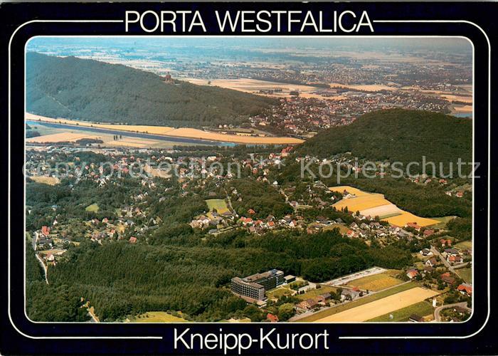 Porta Westfalica Fliegeraufnahme