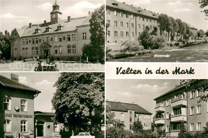 Velten Rathaus Poststrasse Bahnhof Velten