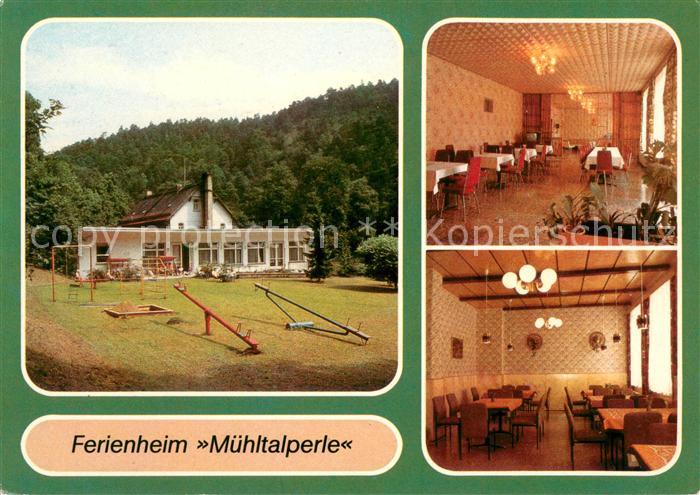 Muehltal Thueringen Ferienheim Muehltalperle Gastraeume Spielplatz