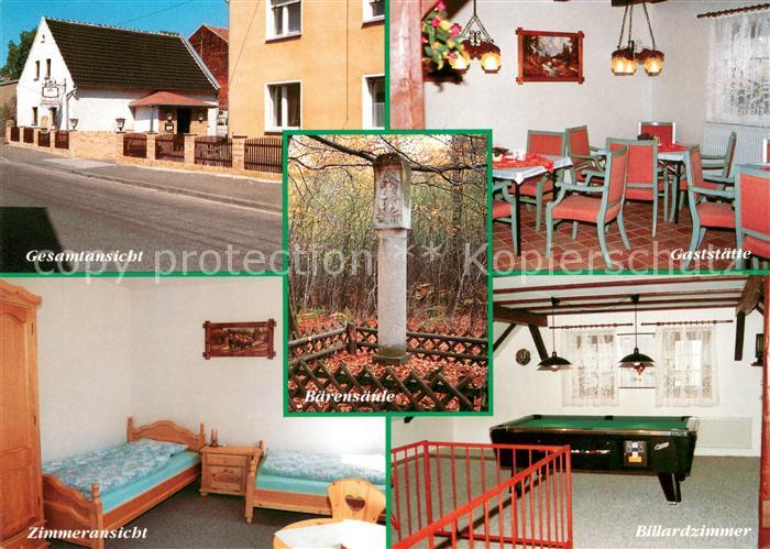 Weidenhain Pensionsgaststaette Heideschloesschen Zimmer Billiardraum