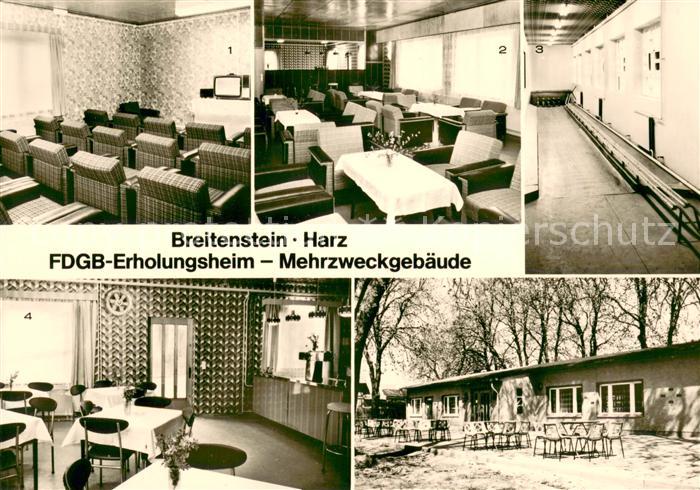 Breitenstein Suedharz FDGB Erholungsheim Mehrzweckgebaeude Fernsehraum Klubraum