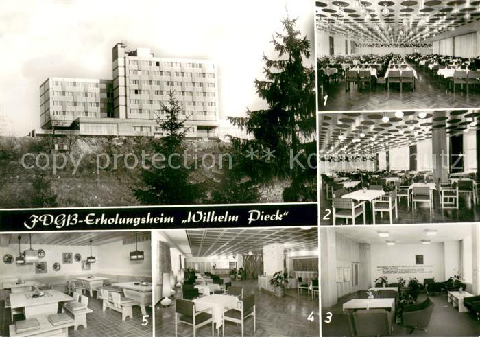 Finsterbergen FDGB Erholungsheim Wilhelm Pieck Speisesaal Restaurant Zimmer Disc