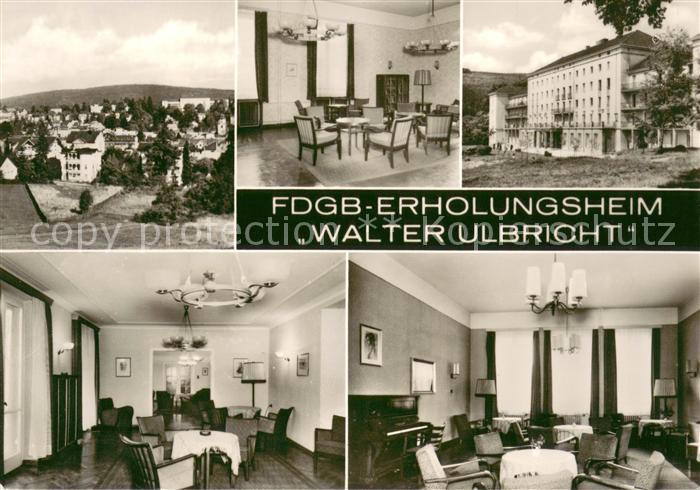 Friedrichroda FDGB Erholungsheim Walter Ulbricht Teilansichten